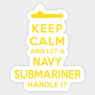 Submariner Keep Calm Sticker